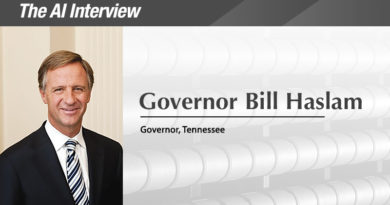 The A.I. Interview: Governor of the Year, Bill Haslam, Tennessee The A.I. Interview: Governor of the Year, Bill Haslam, Tennessee