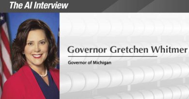 The A.I. Interview: Governor of the Year, Gretchen Whitmer, Michigan The A.I. Interview: Governor of the Year, Gretchen Whitmer, Michigan