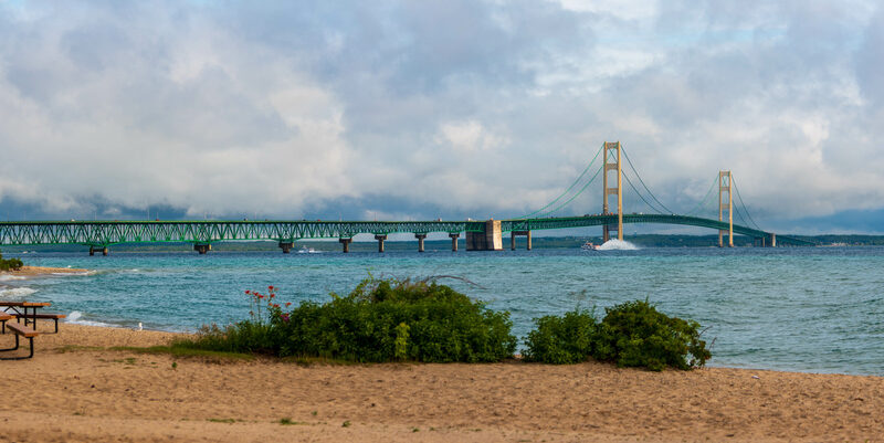 Mackinac Bridge, Great Lakes